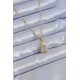 316L Çelik Gold Renk Kare Kristal Taşlı Kadın Kolye 316L Çelik Gold Renk Kare Kristal Taşlı Kadın Kolye