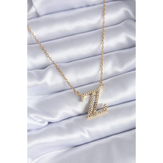 316L Çelik Gold Renk Z Harf Model Zirkon Taşlı Kadın Kolye 316L Çelik Gold Renk Z Harf Model Zirkon Taşlı Kadın Kolye