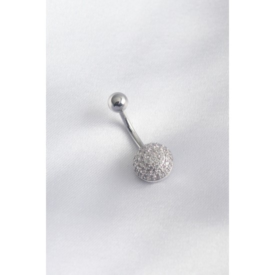 316L Cerrahi Çelik Zirkon Taş Detay Kadın Göbek Piercing 316L Cerrahi Çelik Zirkon Taş Detay Kadın Göbek Piercing