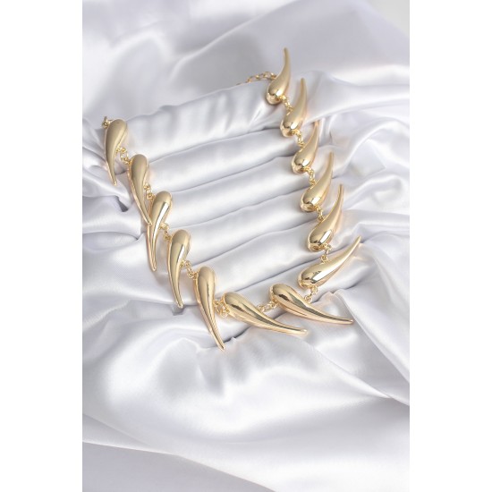 VIP Seri Özel Tasarım Gold Renk Kadın Kolye VIP Seri Özel Tasarım Gold Renk Kadın Kolye