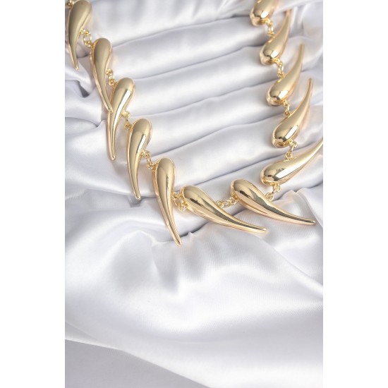 VIP Seri Özel Tasarım Gold Renk Kadın Kolye VIP Seri Özel Tasarım Gold Renk Kadın Kolye