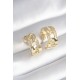 Pirinç Gold Renk Zirkon Taş Detay Zincir Model Kadın Küpe Pirinç Gold Renk Zirkon Taş Detay Zincir Model Kadın Küpe