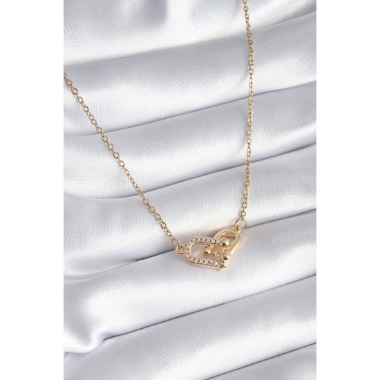 316L Çelik Gold Renk Zirkon Taşlı Tiffany Model Kadın Kolye 316L Çelik Gold Renk Zirkon Taşlı Tiffany Model Kadın Kolye