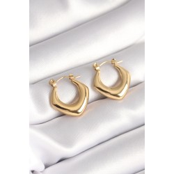 316L Çelik Gold Renk Kadın Küpe