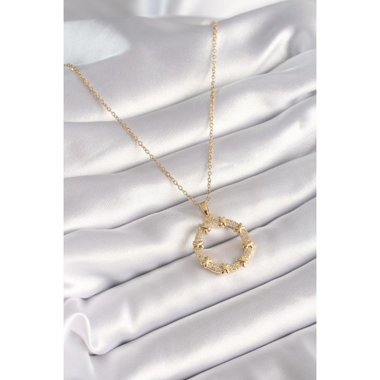 316L Çelik Gold Renk Zincir Zirkon Taşlı XoXo Model Kadın Kolye 316L Çelik Gold Renk Zincir Zirkon Taşlı XoXo Model Kadın Kolye