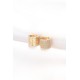Pirinç Gold Renk Taşlı Minimal Küpe Pirinç Gold Renk Taşlı Minimal Küpe
