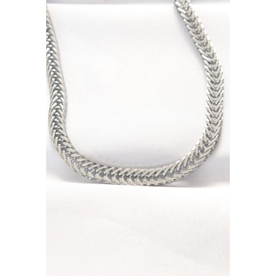 316L Çelik Silver Renk Balık Sırtı Zincir Kolye 316L Çelik Silver Renk Balık Sırtı Zincir Kolye