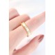 Sıralı Baget Taşlı Gold Renk Ayarlanabilir Yüzük Sıralı Baget Taşlı Gold Renk Ayarlanabilir Yüzük