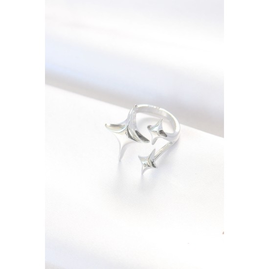 Silver Renk 3lü Kuzey Yıldızı Ayarlanabilir Yüzük Silver Renk 3lü Kuzey Yıldızı Ayarlanabilir Yüzük