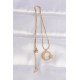 316L Çelik Zincir Gold Renk Ay Yıldız Unisex Kolye 316L Çelik Zincir Gold Renk Ay Yıldız Unisex Kolye