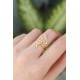Pirinç Gold Renk Ayarlanabilir Zirkon Taşlı Yılan Yüzük Pirinç Gold Renk Ayarlanabilir Zirkon Taşlı Yılan Yüzük