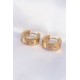316L Çelik Gold Renk Zirkon Taşlı Minimal Model Halka Küpe 316L Çelik Gold Renk Zirkon Taşlı Minimal Model Halka Küpe