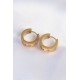 316L Çelik Gold Renk Zirkon Taşlı Minimal Model Halka Küpe 316L Çelik Gold Renk Zirkon Taşlı Minimal Model Halka Küpe