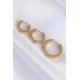 316L Çelik Gold Renk Model 3lü Halka Küpe 316L Çelik Gold Renk Model 3lü Halka Küpe