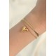 316L Çelik Gold Renk İtalyan Zincirli Kalp Model Bileklik 316L Çelik Gold Renk İtalyan Zincirli Kalp Model Bileklik