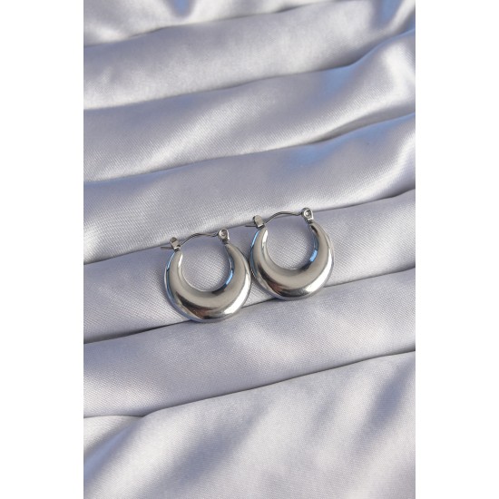 316L Çelik Gümüş Renk Oval Ayna Model Küpe 316L Çelik Gümüş Renk Oval Ayna Model Küpe