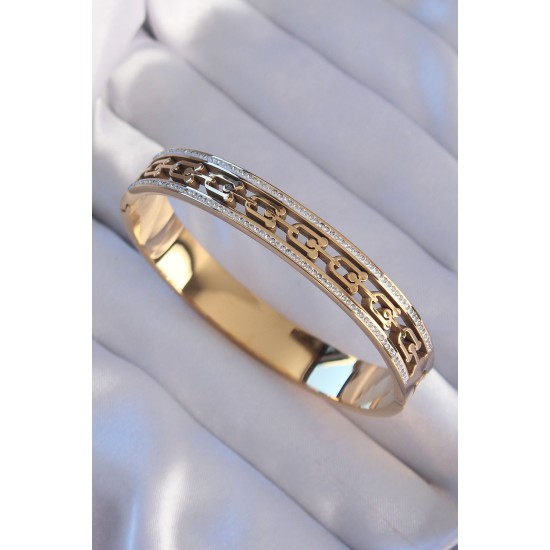 316L Çelik Gold Renk Zirkon Taşlı Tiffany Model Kelepçe 316L Çelik Gold Renk Zirkon Taşlı Tiffany Model Kelepçe
