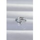 Pirinç Gümüş Renk Zirkon Taşlı Damla Earcuff Küpe Pirinç Gümüş Renk Zirkon Taşlı Damla Earcuff Küpe