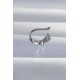 Pirinç Gümüş Renk Zirkon Taş Kaplama Earcuff Küpe Pirinç Gümüş Renk Zirkon Taş Kaplama Earcuff Küpe