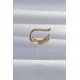 Pirinç Gold Renk Zirkon Taş Kaplama Earcuff Küpe