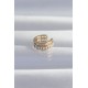 Pirinç Gold Renk İncili Baget Taşlı Earcuff Küpe Pirinç Gold Renk İncili Baget Taşlı Earcuff Küpe