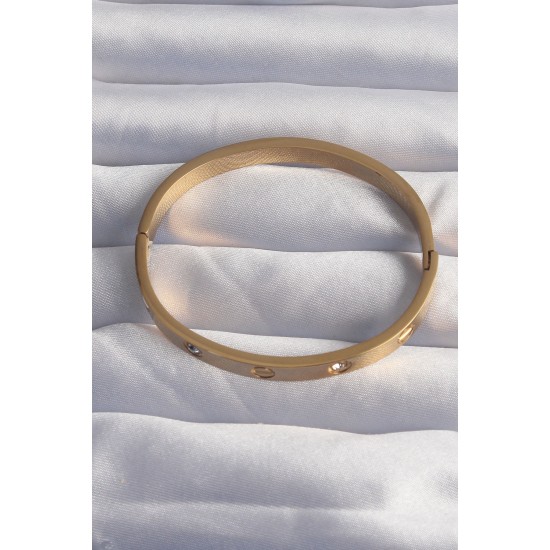 316L Çelik Baby Boy Gold Renk Zirkon Taşlı Model Kelepçe Bilezik 316L Çelik Baby Boy Gold Renk Zirkon Taşlı Model Kelepçe Bilezik