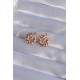 XUPİNG Rose Renk Oval Zirkon Taşlı Burgu Model Küpe XUPİNG Rose Renk Oval Zirkon Taşlı Burgu Model Küpe