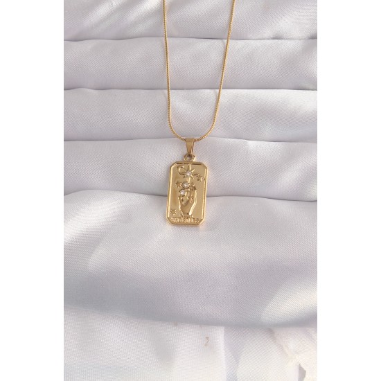 316L Çelik Gold Renk Zirkon Taşlı El Figür Vintage Kolye 316L Çelik Gold Renk Zirkon Taşlı El Figür Vintage Kolye