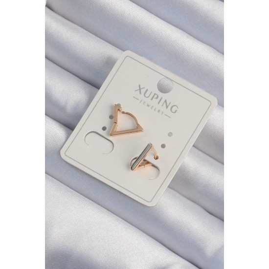 Xuping Rose Renk Yansımalı Üçgen Küpe Xuping Rose Renk Yansımalı Üçgen Küpe