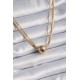 316L Çelik Gold 2'li İtalyan Zincir Model Top Model Kadın Kolye 316L Çelik Gold 2'li İtalyan Zincir Model Top Model Kadın Kolye