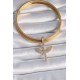 Pirinç Gold Renk Zirkon Taşlı Mikail Model Ajda Charm Pirinç Gold Renk Zirkon Taşlı Mikail Model Ajda Charm