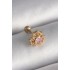 316L Çelik Gold Renk Zirkon Taşlı Kalp Tragus Piercing