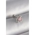 316L Çelik Gümüş Renk Zirkon Taşlı Kalp Tragus Piercing