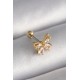 316L Çelik Gold Renk Zirkon Taşlı Kelebek Tragus Piercing 316L Çelik Gold Renk Zirkon Taşlı Kelebek Tragus Piercing
