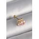 316L Çelik Gold Renk Pembe Zirkon Taşlı Kalp Tragus Piercing 316L Çelik Gold Renk Pembe Zirkon Taşlı Kalp Tragus Piercing