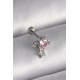 316L Çelik Gümüş Renk Pembe Zirkon Taşlı Sallantı Yıldız Detay Tragus Piercing 316L Çelik Gümüş Renk Pembe Zirkon Taşlı Sallantı Yıldız Detay Tragus Piercing