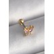 316L Çelik Gold Renk Pembe Zirkon Taşlı Kelebek Tragus Piercing 316L Çelik Gold Renk Pembe Zirkon Taşlı Kelebek Tragus Piercing