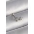 316L Çelik Gümüş Renk Zirkon Taşlı Yıldız Tragus Piercing