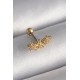 316L Çelik Gold Renk Zirkon Taşlı Çiçek Tragus Piercing 316L Çelik Gold Renk Zirkon Taşlı Çiçek Tragus Piercing