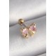 316L Çelik Gold Renk Pembe Zirkon Taşlı Fiyonk Tragus Piercing 316L Çelik Gold Renk Pembe Zirkon Taşlı Fiyonk Tragus Piercing