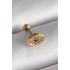 316L Çelik Gold Renk Zirkon Taşlı Göz Tragus Piercing