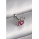 316L Çelik Gümüş Renk Pembe Mineli Kalp Zirkon Taş Detaylı Taç Tragus Piercing 316L Çelik Gümüş Renk Pembe Mineli Kalp Zirkon Taş Detaylı Taç Tragus Piercing