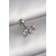 316L Çelik Gümüş Renk Zirkon Taşlı Kurdele Tragus Piercing 316L Çelik Gümüş Renk Zirkon Taşlı Kurdele Tragus Piercing