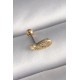 316L Çelik Gold Renk Zirkon Taşlı Kanat Tragus Piercing 316L Çelik Gold Renk Zirkon Taşlı Kanat Tragus Piercing