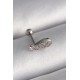 316L Çelik Gümüş Renk Zirkon Taşlı Kanat Tragus Piercing 316L Çelik Gümüş Renk Zirkon Taşlı Kanat Tragus Piercing