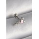 316L Çelik Gümüş Renk Zirkon Taş Detay Pembe Kalp İşleme Tragus Piercing 316L Çelik Gümüş Renk Zirkon Taş Detay Pembe Kalp İşleme Tragus Piercing