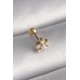 316L Çelik Gold Renk Zirkon Taşlı Çiçek Model Tragus Piercing 316L Çelik Gold Renk Zirkon Taşlı Çiçek Model Tragus Piercing