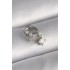 316L Çelik Gümüş Renk Zirkon Taşlı Çiçek Model Sallantı Detay Tragus Piercing