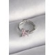 316L Çelik Gümüş Renk Pembe Zirkon Taşlı Kelebek Model Tragus Piercing