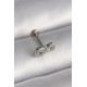 316L Çelik Gümüş Renk Zirkon Taşlı Sonsuzluk Model Tragus Piercing 316L Çelik Gümüş Renk Zirkon Taşlı Sonsuzluk Model Tragus Piercing